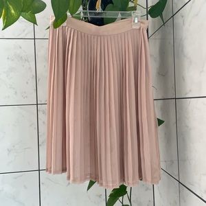 SOLD American Apparel Sheer Pleated Chiffon Skirt Made in USA Indie Sleaze